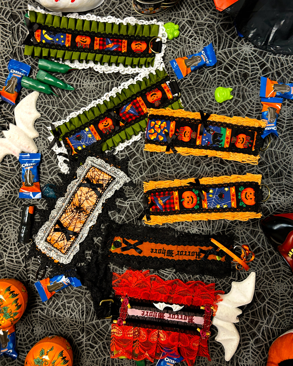 scrap fabric bag charms