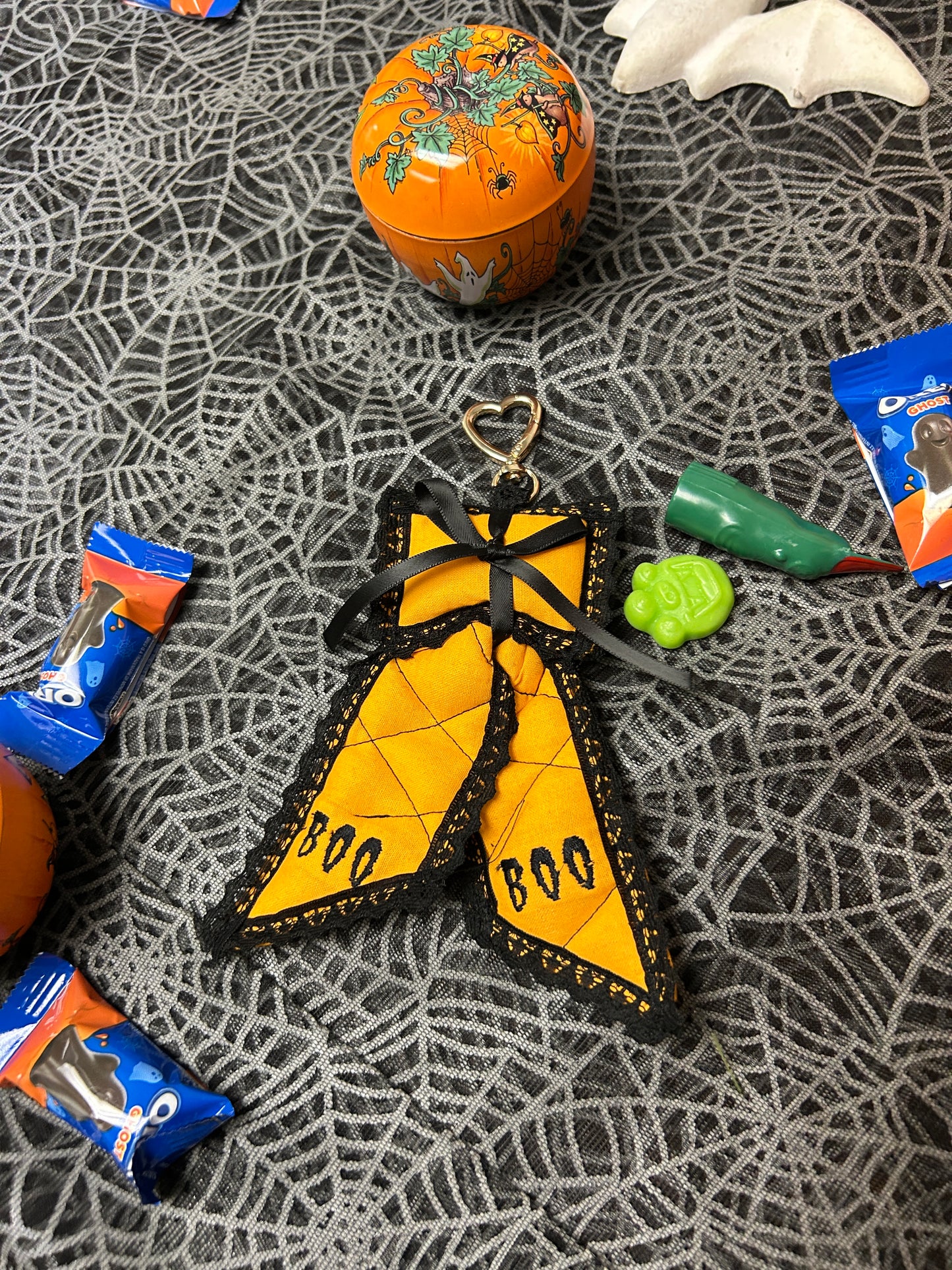 boo bow bag charm