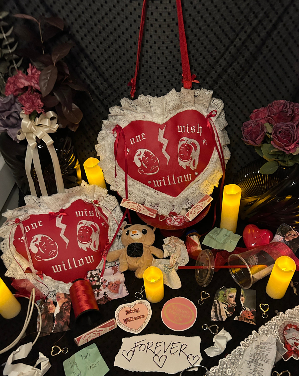 Honey hearted obsession collab heart tote
