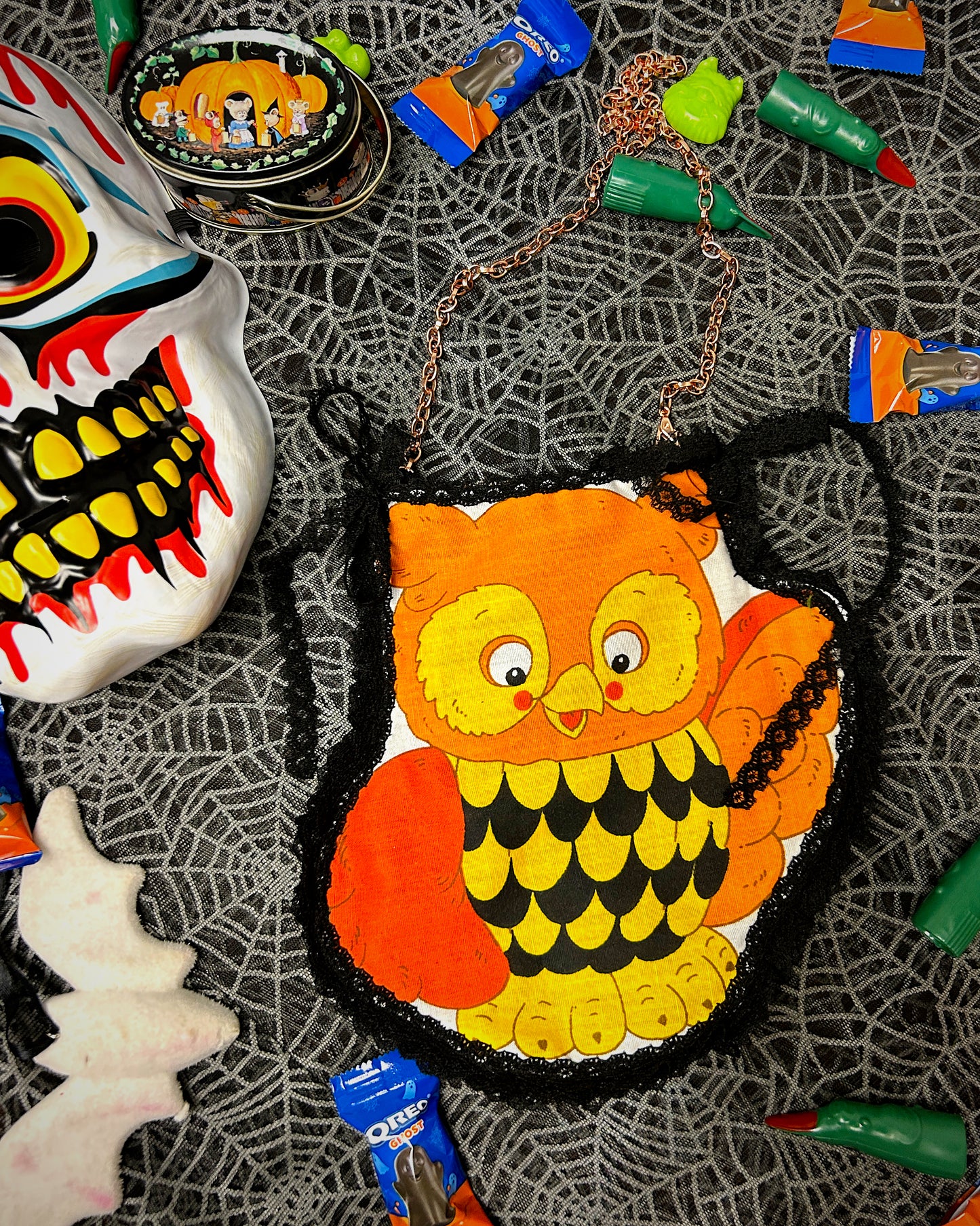 vintage mini owl bag