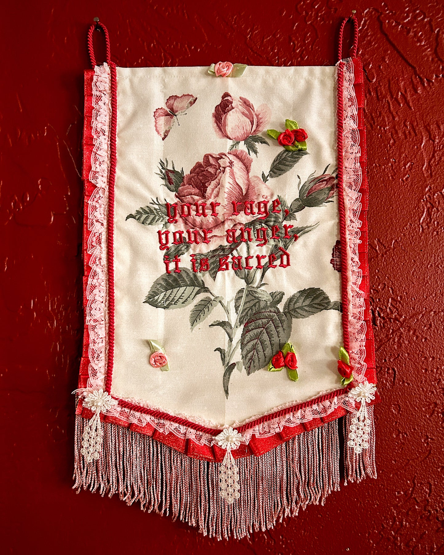 Rage and Anger Floral Banner