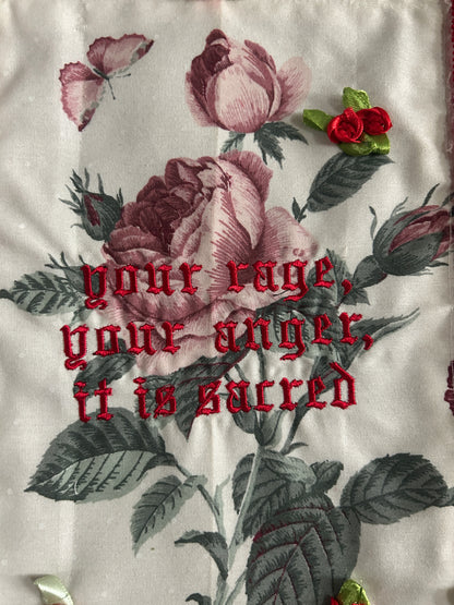 Rage and Anger Floral Banner