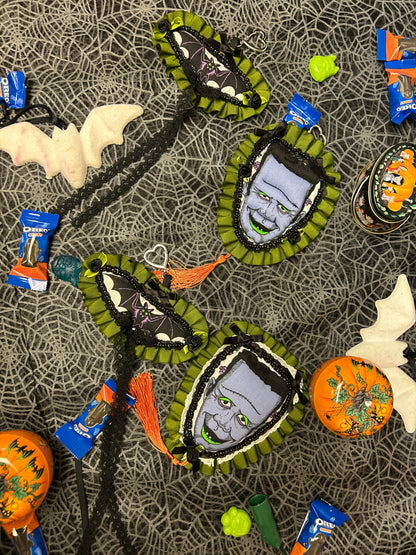 bats!! and frankie!! bag charms