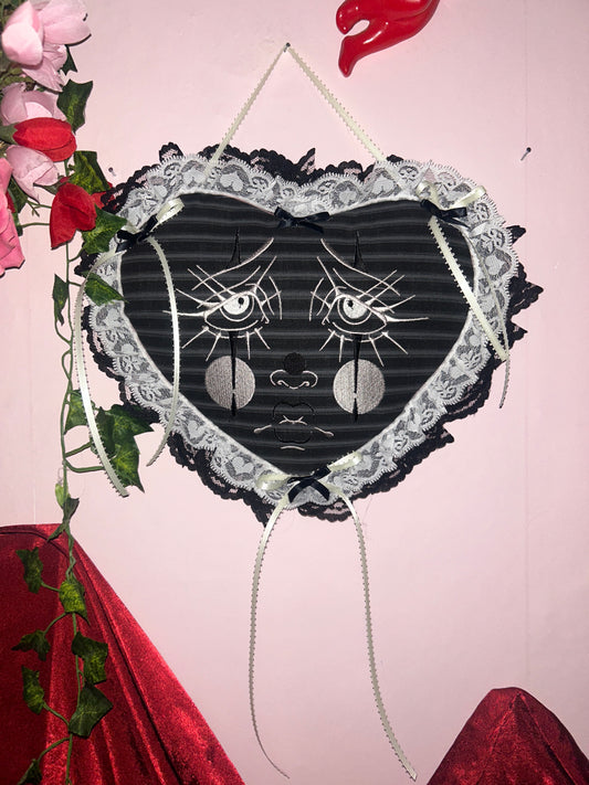 don’t be so negative clown wall heart