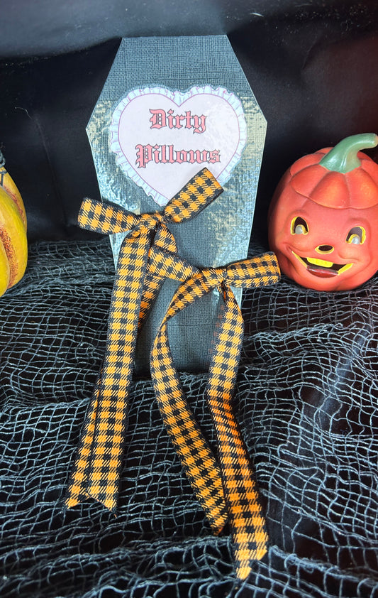 Halloween Checkered Bows